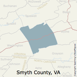 county smyth virginia maps